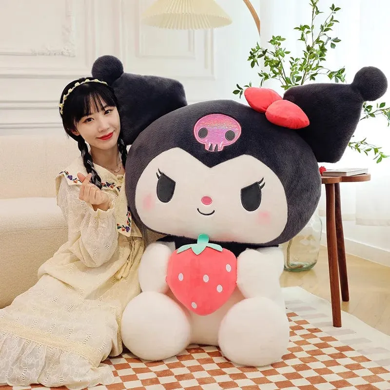 Sanrio Cartoon Kuromi My Melody Cinnamoroll Pochacco Pompom Purin Erdbeere Süße Umarmung Plüsch Puppe Spielzeug Für Kinder Überraschung Geschenk