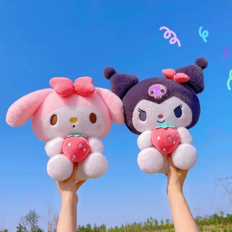 Sanrio Cartoon Kuromi My Melody Cinnamoroll Pochacco Pompom Purin Erdbeere Süße Umarmung Plüsch Puppe Spielzeug Für Kinder Überraschung Geschenk