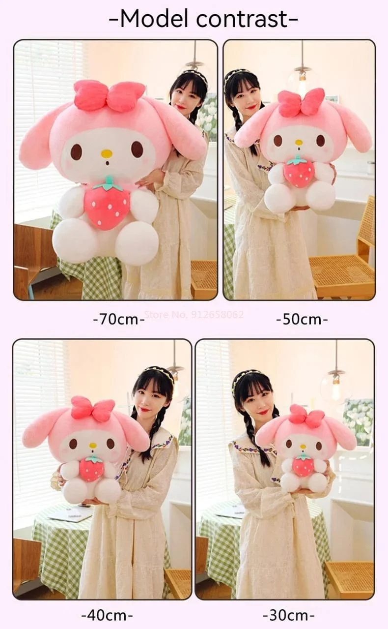 Sanrio Cartoon Kuromi My Melody Cinnamoroll Pochacco Pompom Purin Erdbeere Süße Umarmung Plüsch Puppe Spielzeug Für Kinder Überraschung Geschenk