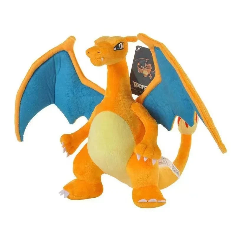 25CM Charizard Plüsch Spielzeug Pokemon Feuer Typ Drache Anime Weiche Stofftier Peluche Puppe Spielzeug Geschenke