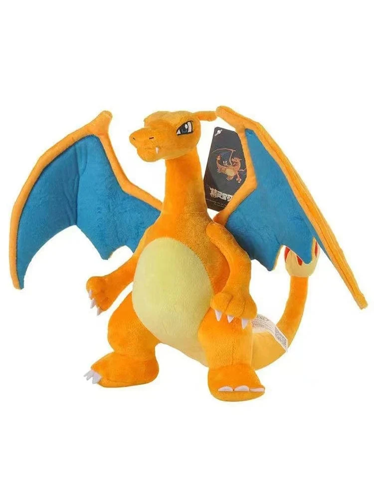 25CM Charizard Plüsch Spielzeug Pokemon Feuer Typ Drache Anime Weiche Stofftier Peluche Puppe Spielzeug Geschenke