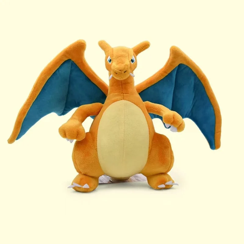 25CM Charizard Plüsch Spielzeug Pokemon Feuer Typ Drache Anime Weiche Stofftier Peluche Puppe Spielzeug Geschenke