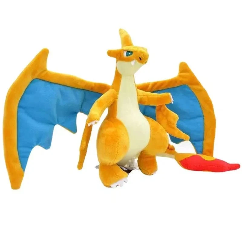 25CM Charizard Plüsch Spielzeug Pokemon Feuer Typ Drache Anime Weiche Stofftier Peluche Puppe Spielzeug Geschenke