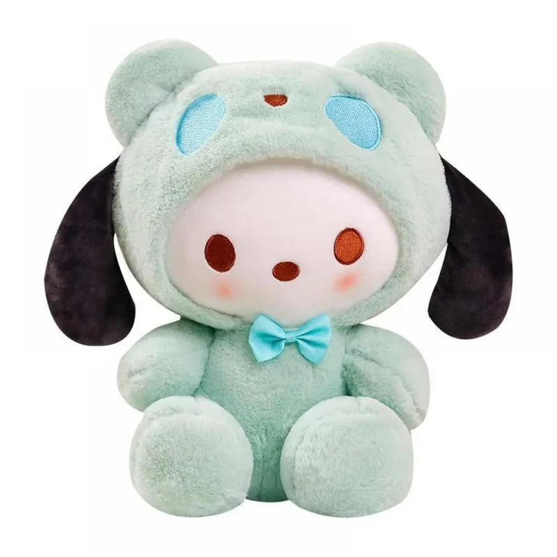 Sanrio 25 cm Kuromi Cinnamoroll Cross-Dressing-Plüschpuppe Hello Kitty Kawaii My Melody Anime Cartoon Plüschtier Weihnachtsgeschenke