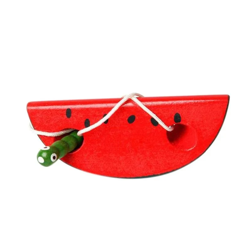 Montessori Spielzeug Wurm Essen Obst Holz Puzzle Spielzeug Kinder Finger Flexible Training Drehen Wurm Pädagogisches Spielzeug für Kinder Geschenke