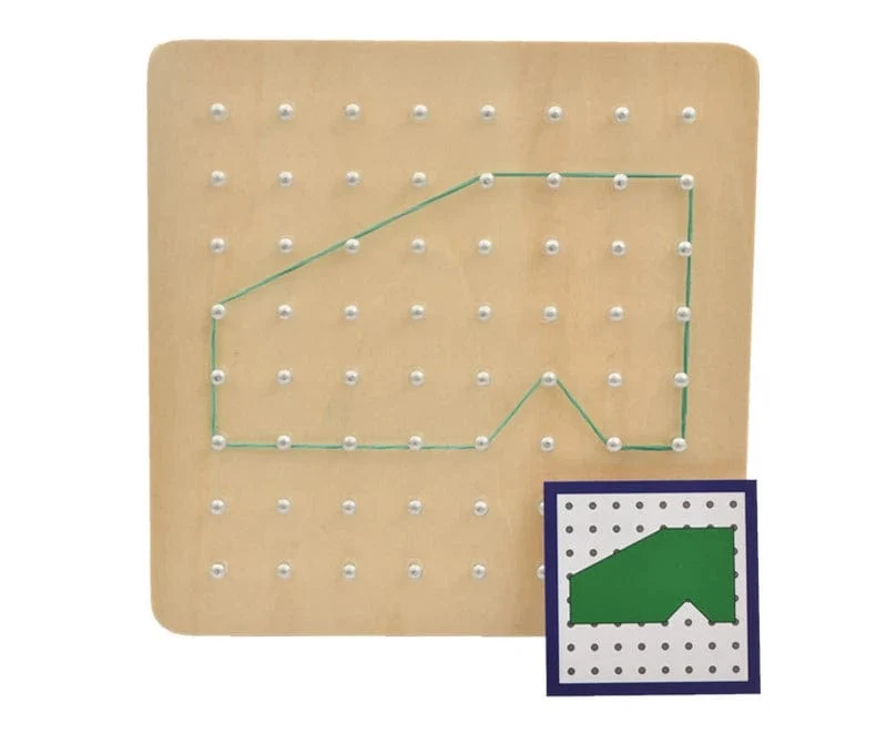 Montessori Geometrie Mathematik Lehrmittel Für Kinder Form Pegboard Puzzle Spiel Frühen Kindheit Pädagogisches Holz Spielzeug Geschenke