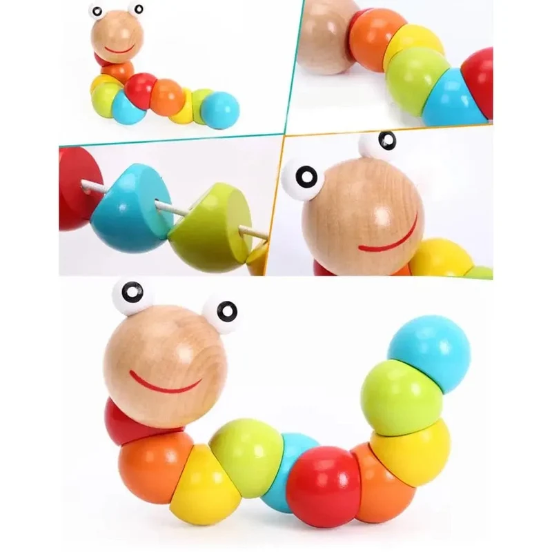 Montessori Holzspielzeug für Babys 1 2 3 Jahre Junge Mädchen Geschenk Baby Entwicklungsspiele Holzpuzzle für Kinder Pädagogisches Lernspielzeug