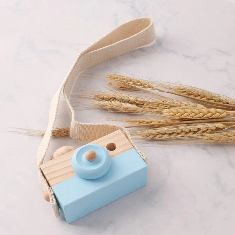 Holz Mode Kamera Baby Spielzeug Anhänger Baby Block Montessori Spielzeug für Kinder Holz DIY Präsentiert Pflege Geschenk Outdoor Spielzeug