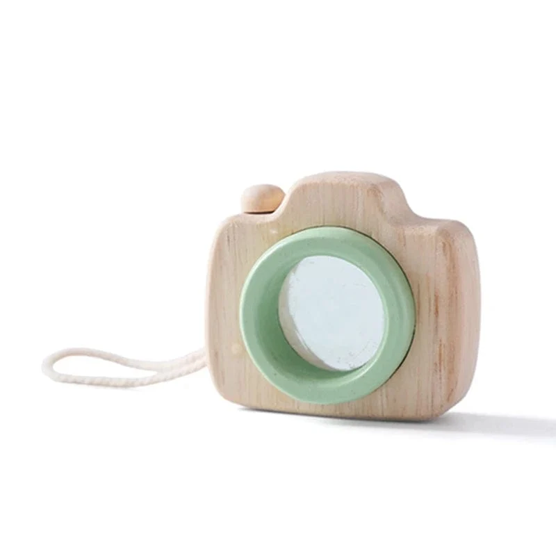 Holz Mode Kamera Baby Spielzeug Anhänger Baby Block Montessori Spielzeug für Kinder Holz DIY Präsentiert Pflege Geschenk Outdoor Spielzeug