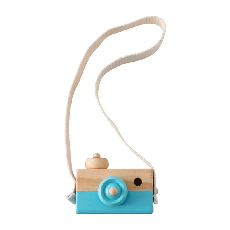 Holz Mode Kamera Baby Spielzeug Anhänger Baby Block Montessori Spielzeug für Kinder Holz DIY Präsentiert Pflege Geschenk Outdoor Spielzeug