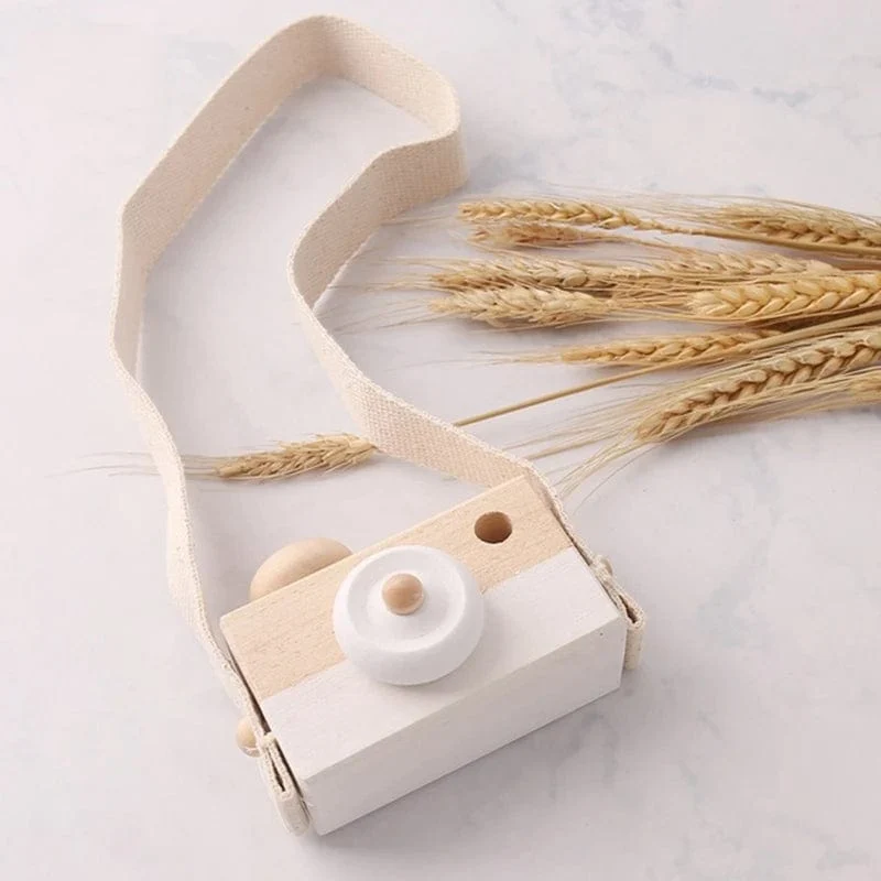 Holz Mode Kamera Baby Spielzeug Anhänger Baby Block Montessori Spielzeug für Kinder Holz DIY Präsentiert Pflege Geschenk Outdoor Spielzeug