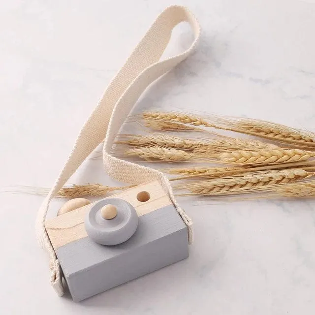 Holz Mode Kamera Baby Spielzeug Anhänger Baby Block Montessori Spielzeug für Kinder Holz DIY Präsentiert Pflege Geschenk Outdoor Spielzeug