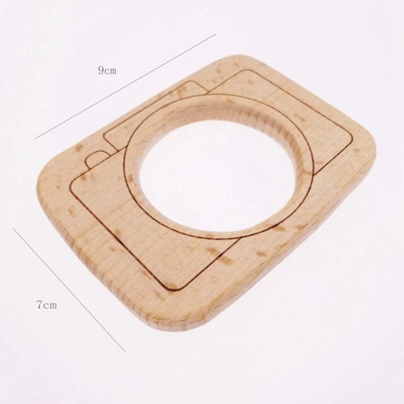 Holz Mode Kamera Baby Spielzeug Anhänger Baby Block Montessori Spielzeug für Kinder Holz DIY Präsentiert Pflege Geschenk Outdoor Spielzeug