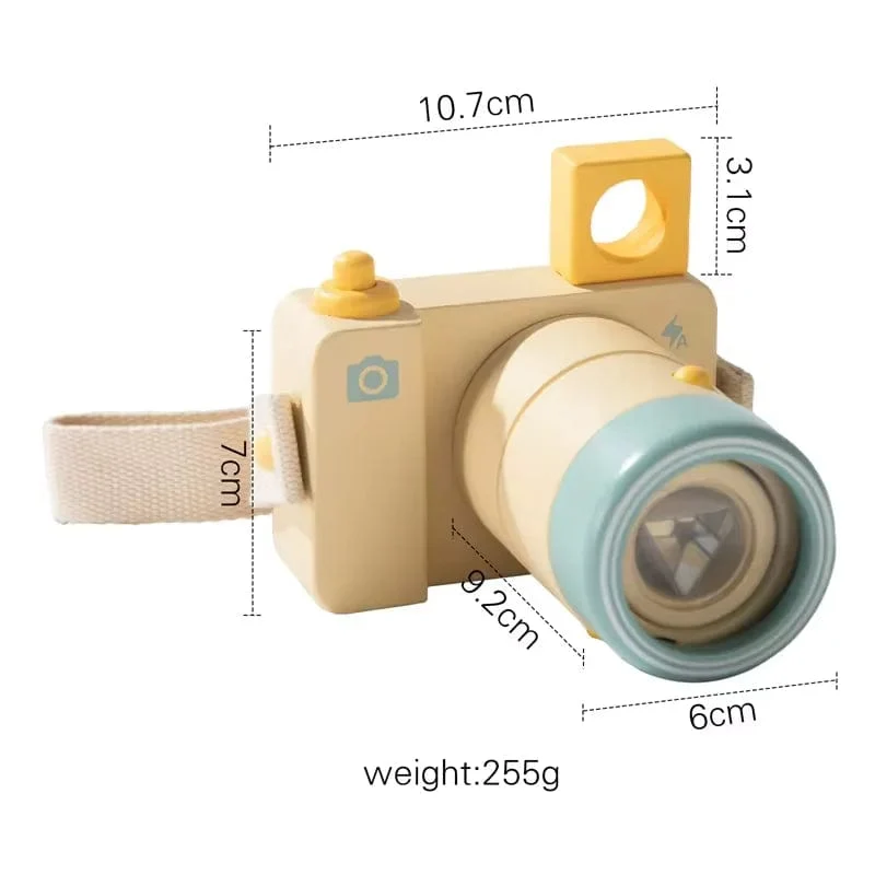 Holz Mode Kamera Baby Spielzeug Anhänger Baby Block Montessori Spielzeug für Kinder Holz DIY Präsentiert Pflege Geschenk Outdoor Spielzeug