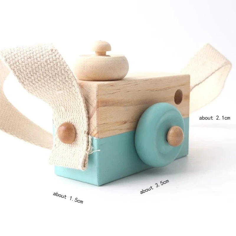 Holz Mode Kamera Baby Spielzeug Anhänger Baby Block Montessori Spielzeug für Kinder Holz DIY Präsentiert Pflege Geschenk Outdoor Spielzeug