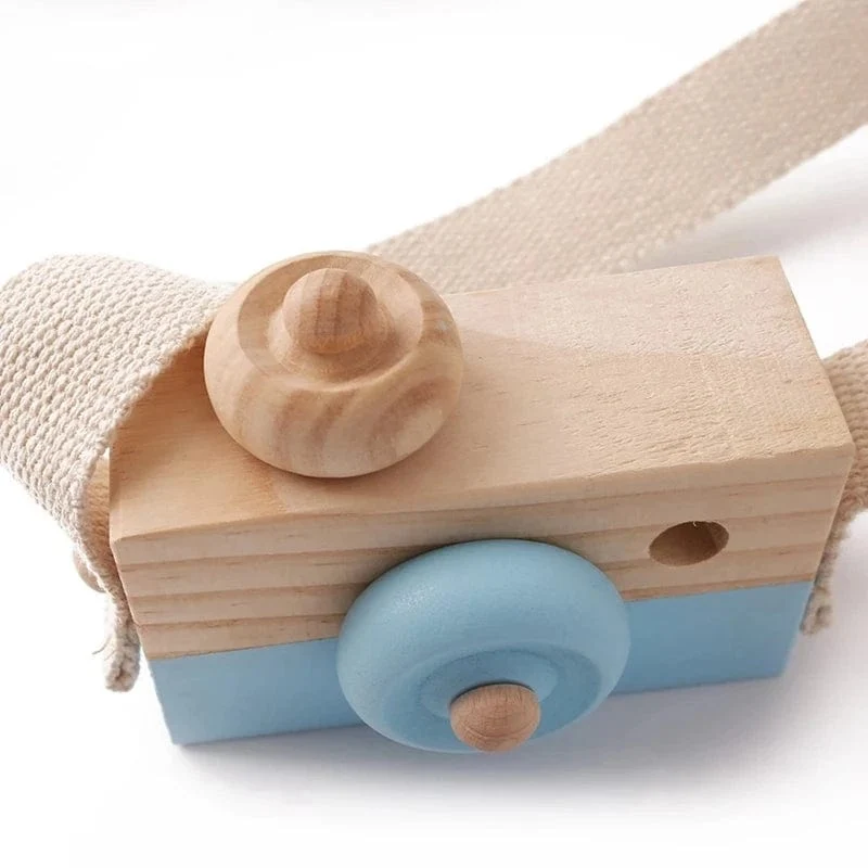 Holz Mode Kamera Baby Spielzeug Anhänger Baby Block Montessori Spielzeug für Kinder Holz DIY Präsentiert Pflege Geschenk Outdoor Spielzeug