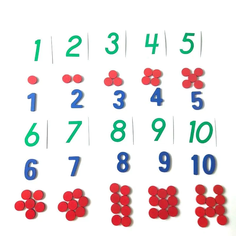 Kinder Holz Montessori Kognitiven Karten Anzahl Zählen Mathe Spiel Pädagogisches Spielzeug Für Kinder Frühen Kindheit Vorschule Ausbildung