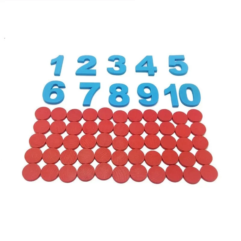 Kinder Holz Montessori Kognitiven Karten Anzahl Zählen Mathe Spiel Pädagogisches Spielzeug Für Kinder Frühen Kindheit Vorschule Ausbildung