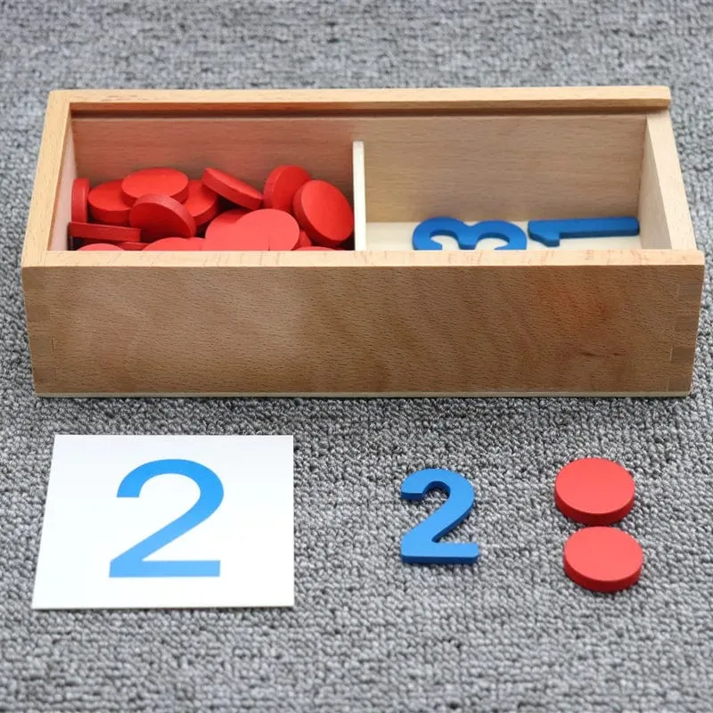Kinder Holz Montessori Kognitiven Karten Anzahl Zählen Mathe Spiel Pädagogisches Spielzeug Für Kinder Frühen Kindheit Vorschule Ausbildung