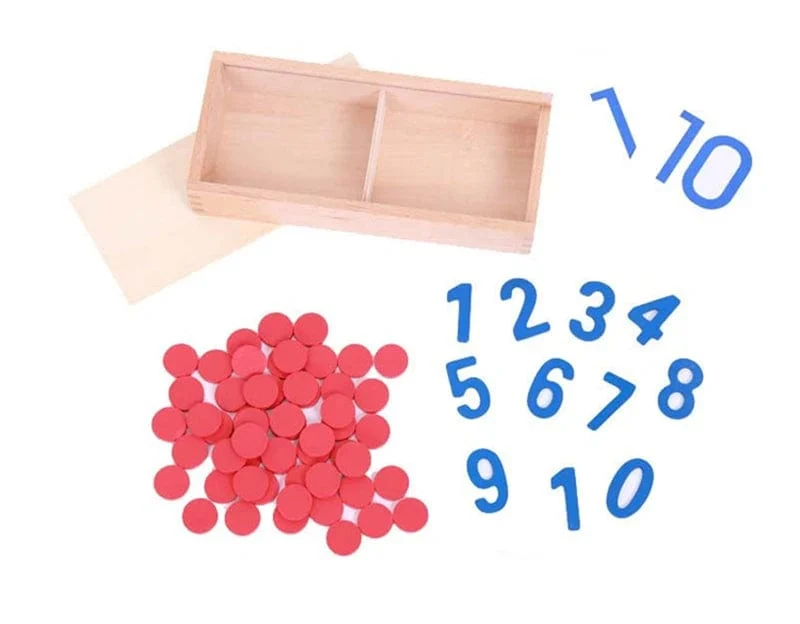 Kinder Holz Montessori Kognitiven Karten Anzahl Zählen Mathe Spiel Pädagogisches Spielzeug Für Kinder Frühen Kindheit Vorschule Ausbildung