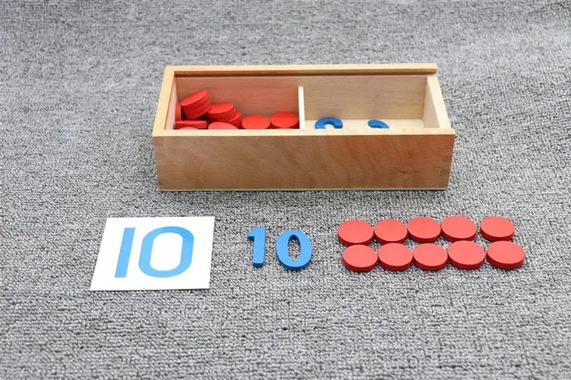 Kinder Holz Montessori Kognitiven Karten Anzahl Zählen Mathe Spiel Pädagogisches Spielzeug Für Kinder Frühen Kindheit Vorschule Ausbildung