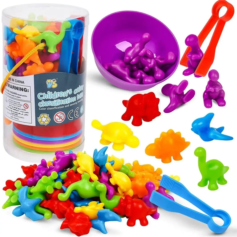 Kinder Matching Spiel Lernen Lernspielzeug Tierkognition Regenbogen Sortieren Feinmotorik Training Montessori Sinnespuzzle Spielzeug Geschenke