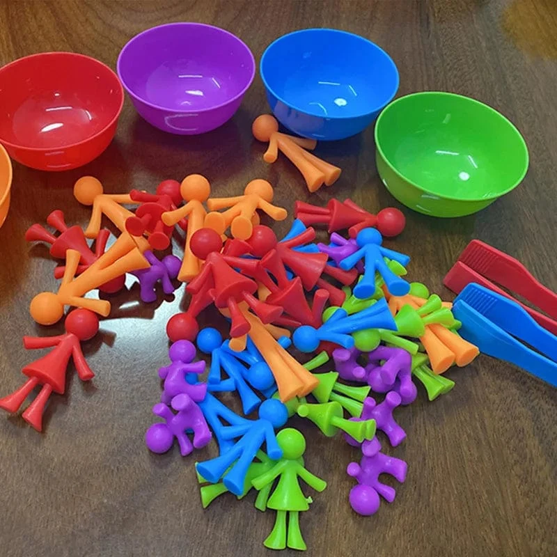 Kinder Matching Spiel Lernen Lernspielzeug Tierkognition Regenbogen Sortieren Feinmotorik Training Montessori Sinnespuzzle Spielzeug Geschenke