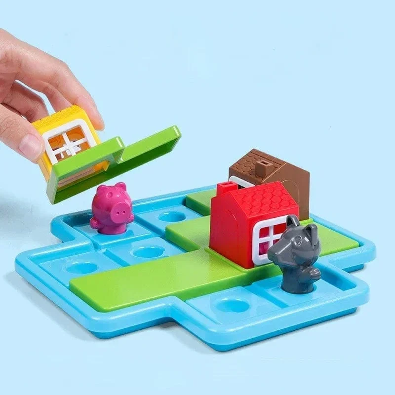 Rotkäppchen Smart Hide & Seek Montessori Brettspiele mit Lösung Geschicklichkeitsaufbau Puzzlespiel Spielzeug Kinder Geschenk