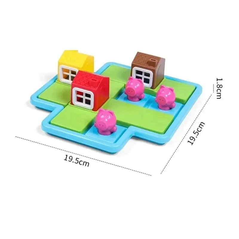 Rotkäppchen Smart Hide & Seek Montessori Brettspiele mit Lösung Geschicklichkeitsaufbau Puzzlespiel Spielzeug Kinder Geschenk
