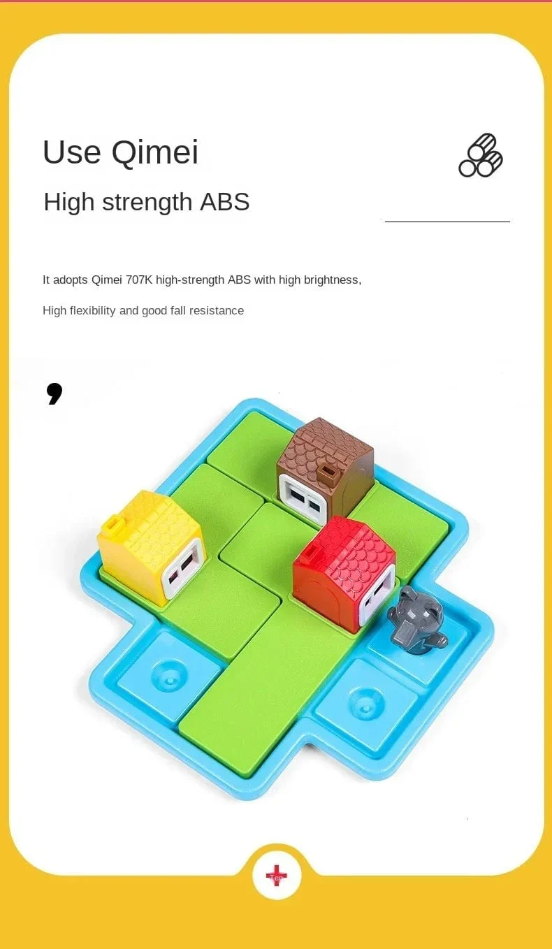 Rotkäppchen Smart Hide & Seek Montessori Brettspiele mit Lösung Geschicklichkeitsaufbau Puzzlespiel Spielzeug Kinder Geschenk