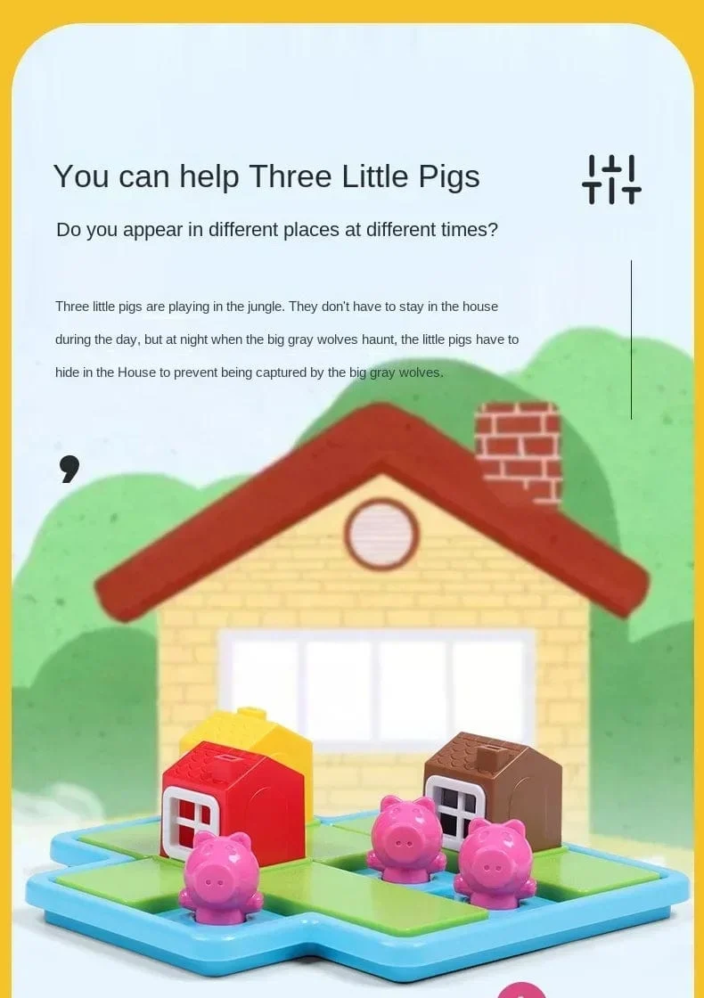 Rotkäppchen Smart Hide & Seek Montessori Brettspiele mit Lösung Geschicklichkeitsaufbau Puzzlespiel Spielzeug Kinder Geschenk