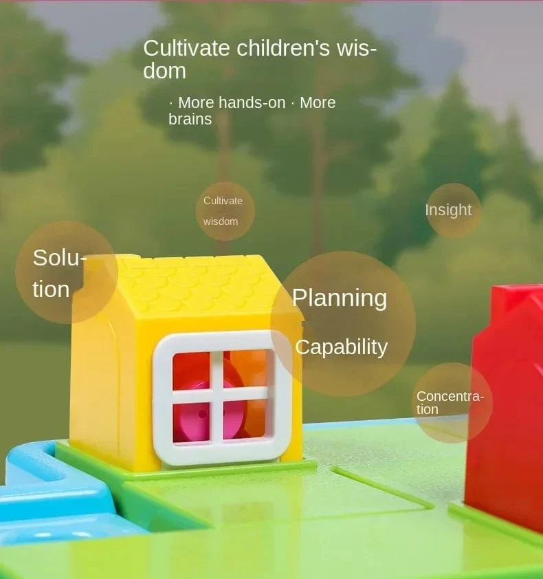 Rotkäppchen Smart Hide & Seek Montessori Brettspiele mit Lösung Geschicklichkeitsaufbau Puzzlespiel Spielzeug Kinder Geschenk