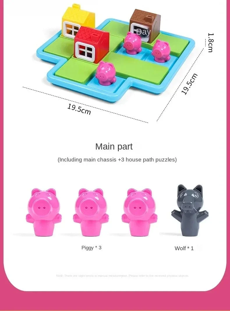Rotkäppchen Smart Hide & Seek Montessori Brettspiele mit Lösung Geschicklichkeitsaufbau Puzzlespiel Spielzeug Kinder Geschenk