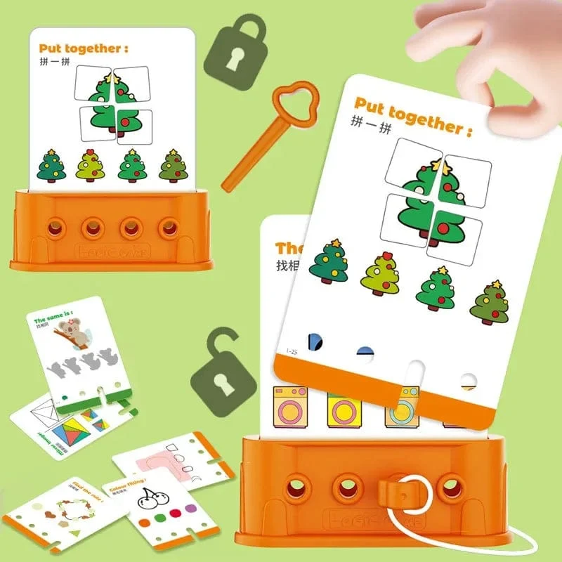 Kinder Montessori Puzzle Spielzeug Logisches Denken Training Entsperren Spiel Baby Kognition Lock Pick Frühes pädagogisches Geschenk für Kinder