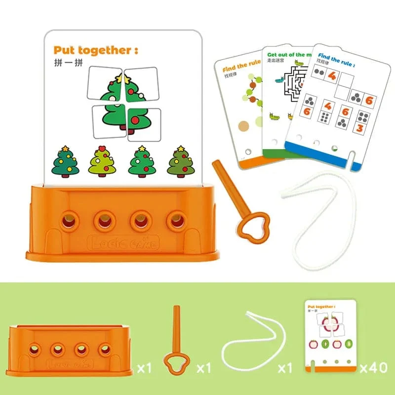 Kinder Montessori Puzzle Spielzeug Logisches Denken Training Entsperren Spiel Baby Kognition Lock Pick Frühes pädagogisches Geschenk für Kinder