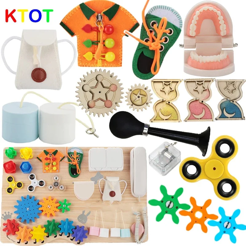 Busy Board Zubehör Montessori Aktivität Bord Komponenten Baby Leben Fähigkeiten Ausbildung Frühen Bildung Spielzeug DIY Busy Bord