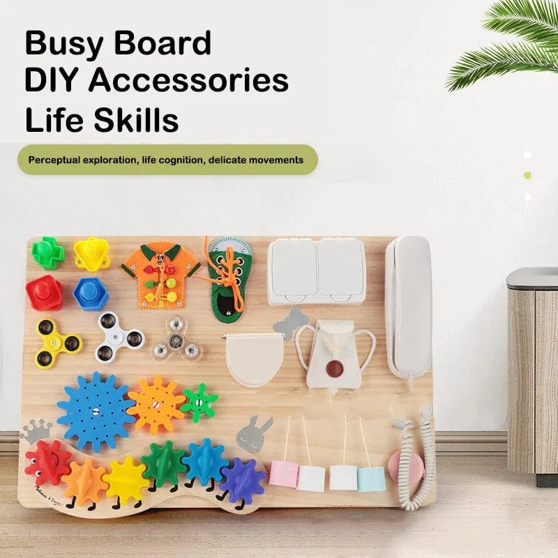 Busy Board Zubehör Montessori Aktivität Bord Komponenten Baby Leben Fähigkeiten Ausbildung Frühen Bildung Spielzeug DIY Busy Bord