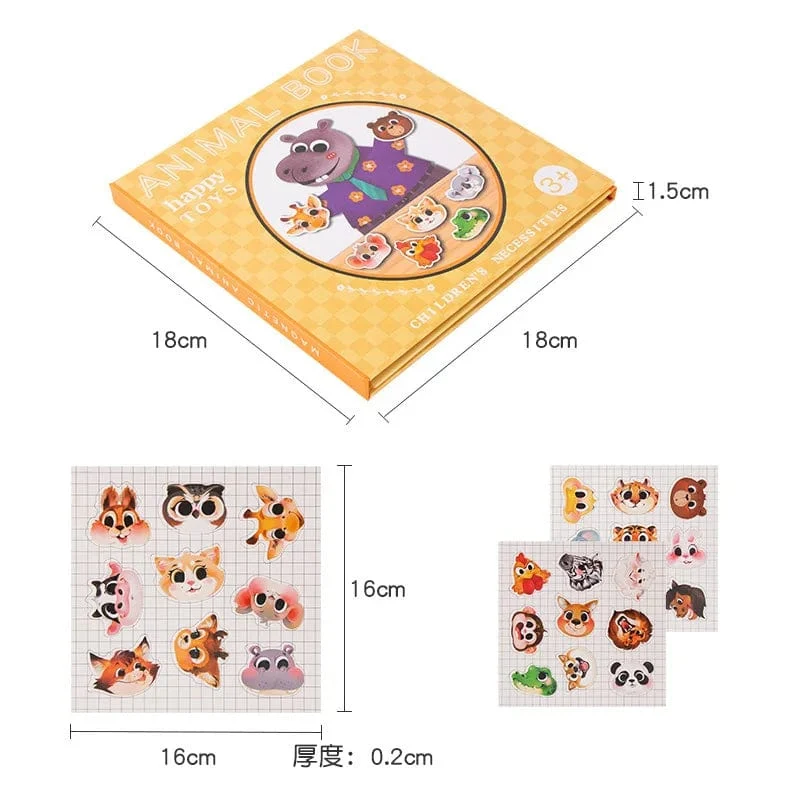 Tiere Puzzle Magnete Bücher Montessori Spielzeug für Kinder Lernen Bildungs ​​Baby Spielzeug Magnetische Buch Puzzles Spiel