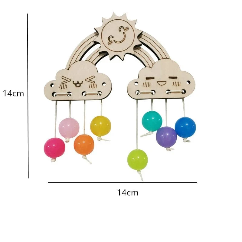 Beschäftigt Bord DIY Montessori Spielzeug Schloss Mobile Kinder Holz Chips Geschicklichkeit Training Eltern-Kind Spiel Puzzle Intelligenz Entwicklung