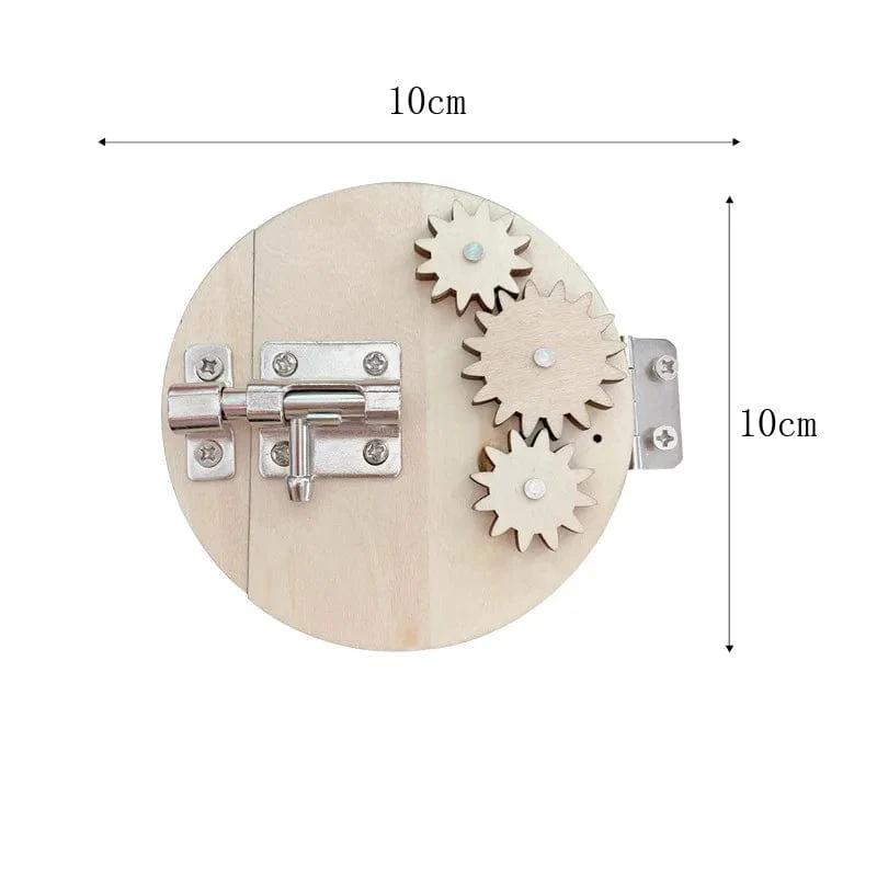 Beschäftigt Bord DIY Montessori Spielzeug Schloss Mobile Kinder Holz Chips Geschicklichkeit Training Eltern-Kind Spiel Puzzle Intelligenz Entwicklung