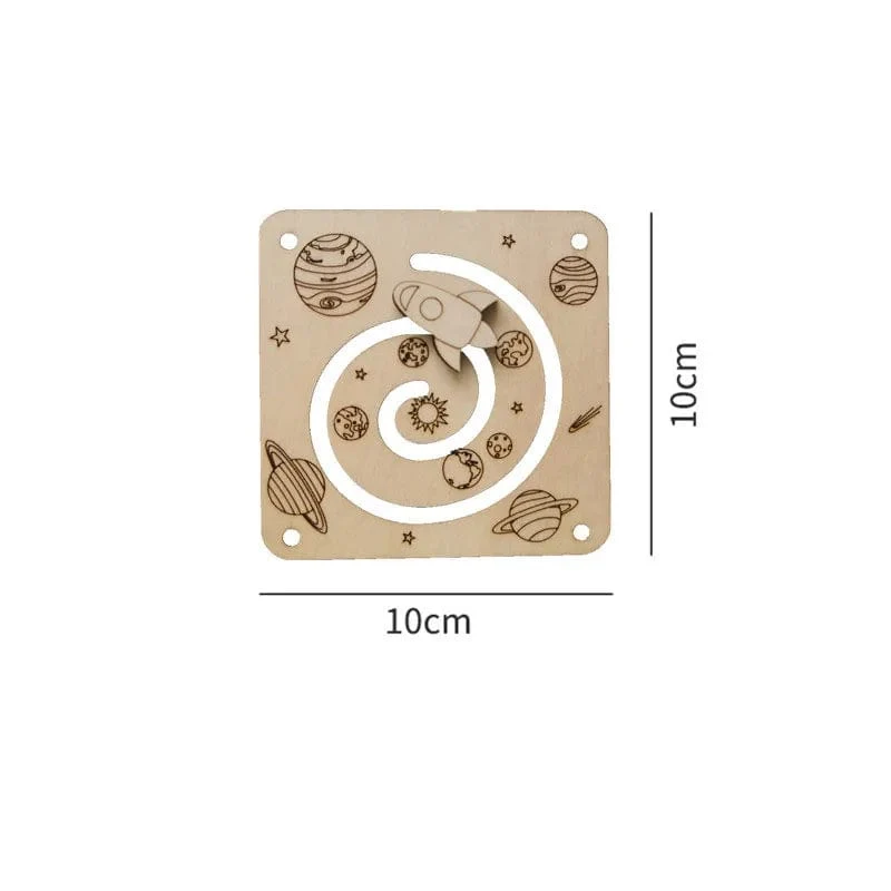 Beschäftigt Bord DIY Montessori Spielzeug Schloss Mobile Kinder Holz Chips Geschicklichkeit Training Eltern-Kind Spiel Puzzle Intelligenz Entwicklung