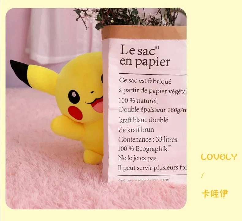 80 cm große Pokemon Pikachu Plüschpuppe Japanischer Anime Süßes und weiches Pikachu Kinderbegleitkollektion Spielzeug Geschenke