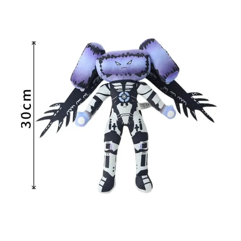 Skibidi Toilet Titans Drill Man Upgrade TV-Mann Frau Kameramann Drillman Speakerman Uhr Speaker Man Plüsch Stoffpuppe Stofftier