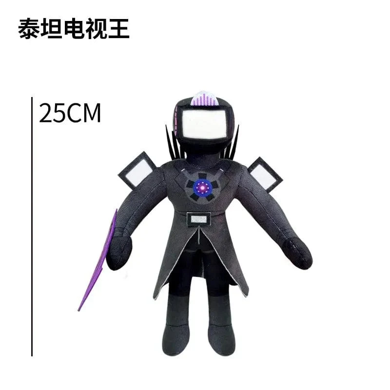 Skibidi Toilet Titans Drill Man Upgrade TV-Mann Frau Kameramann Drillman Speakerman Uhr Speaker Man Plüsch Stoffpuppe Stofftier