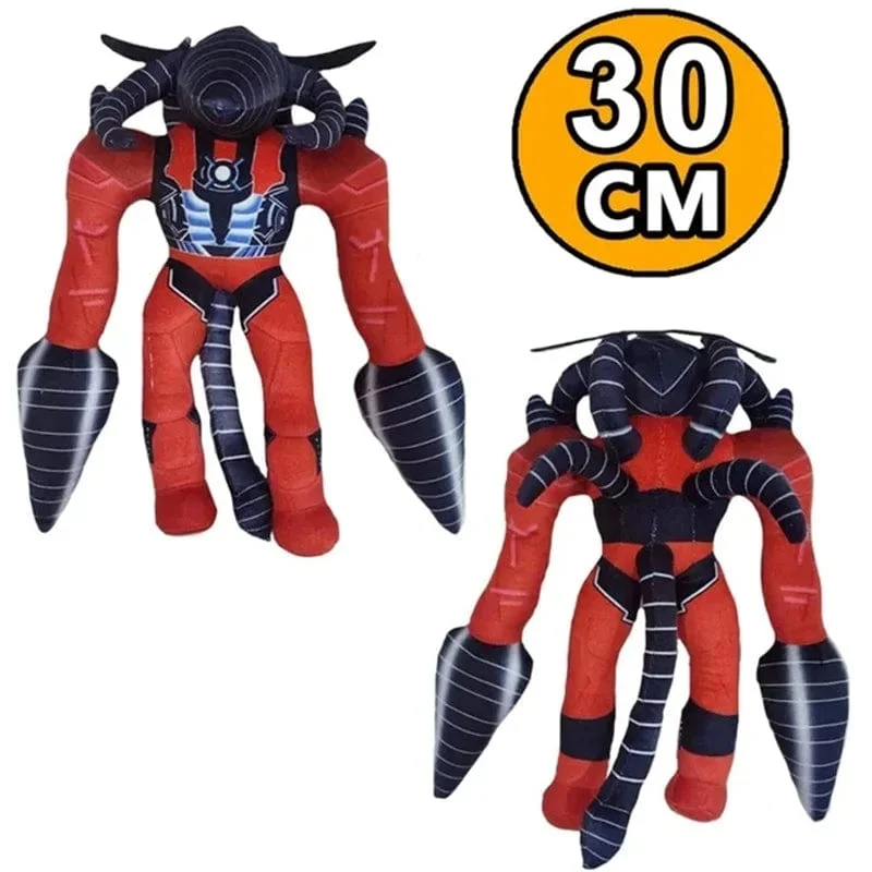 Skibidi Toilet Titans Drill Man Upgrade TV-Mann Frau Kameramann Drillman Speakerman Uhr Speaker Man Plüsch Stoffpuppe Stofftier