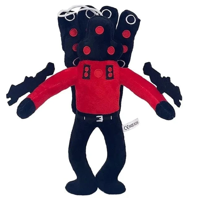 Skibidi Toilet Titans Drill Man Upgrade TV-Mann Frau Kameramann Drillman Speakerman Uhr Speaker Man Plüsch Stoffpuppe Stofftier