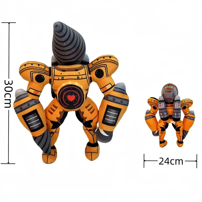 Skibidi Toilet Titans Drill Man Upgrade TV-Mann Frau Kameramann Drillman Speakerman Uhr Speaker Man Plüsch Stoffpuppe Stofftier