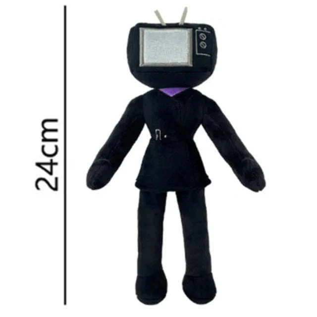 Skibidi Toilet Titans Drill Man Upgrade TV-Mann Frau Kameramann Drillman Speakerman Uhr Speaker Man Plüsch Stoffpuppe Stofftier