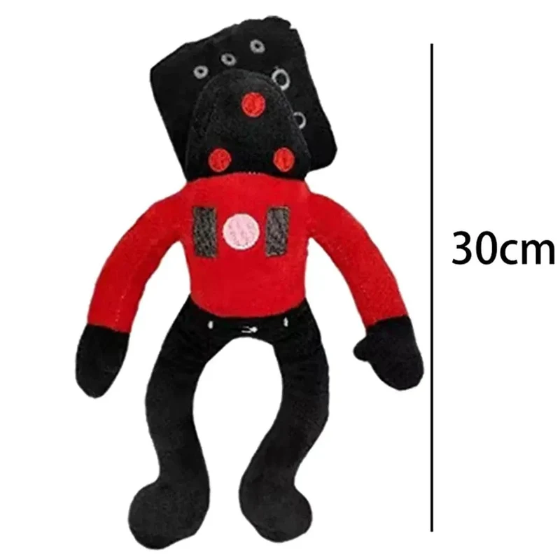 Skibidi Toilet Titans Drill Man Upgrade TV-Mann Frau Kameramann Drillman Speakerman Uhr Speaker Man Plüsch Stoffpuppe Stofftier