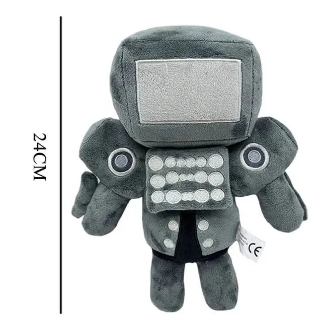 Skibidi Toilet Titans Drill Man Upgrade TV-Mann Frau Kameramann Drillman Speakerman Uhr Speaker Man Plüsch Stoffpuppe Stofftier